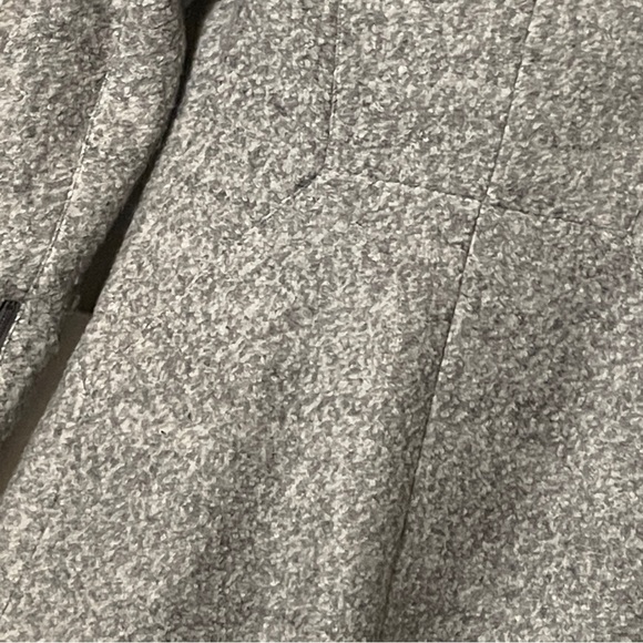 Dex Women's Gray Pea Coat Wool Blend Zip Front Pockets Women's Size XS - Picture 7 of 16